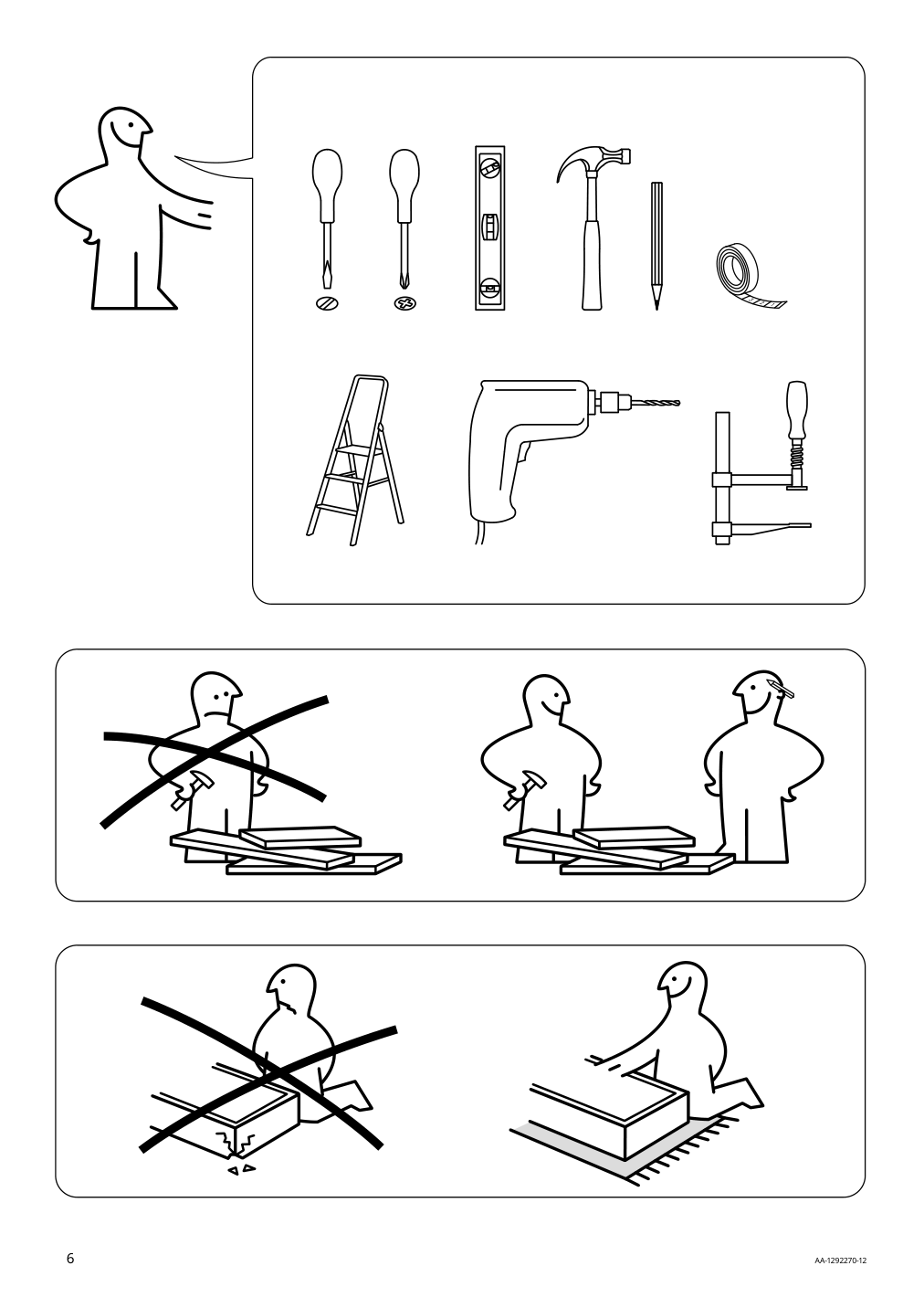 Assembly instructions for IKEA Pax wardrobe frame dark gray | Page 6 - IKEA PAX / AULI wardrobe with sliding doors 395.613.25