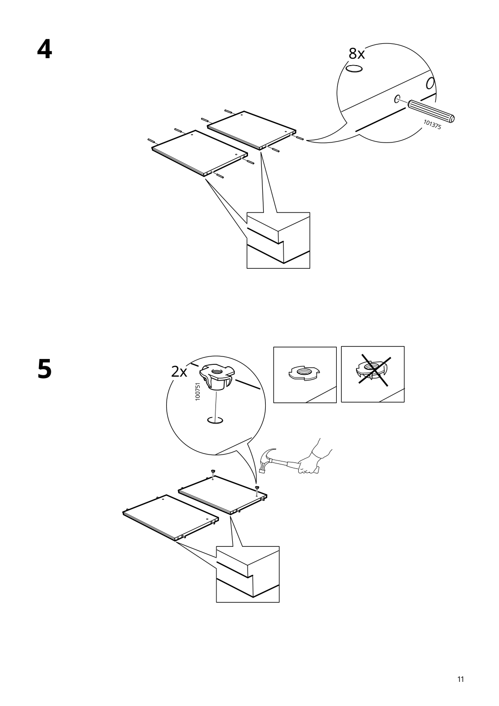 Assembly instructions for IKEA Pax wardrobe frame dark gray | Page 11 - IKEA PAX / AULI wardrobe with sliding doors 895.613.18