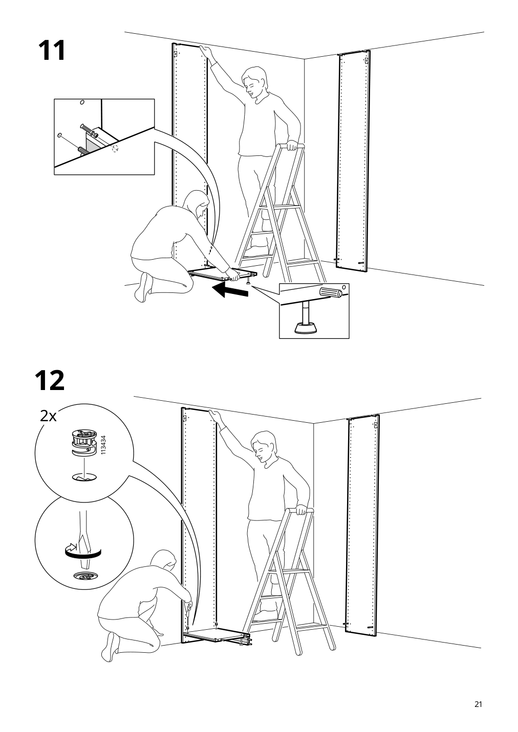 Assembly instructions for IKEA Pax wardrobe frame dark gray | Page 21 - IKEA PAX / AULI wardrobe combination 094.331.17