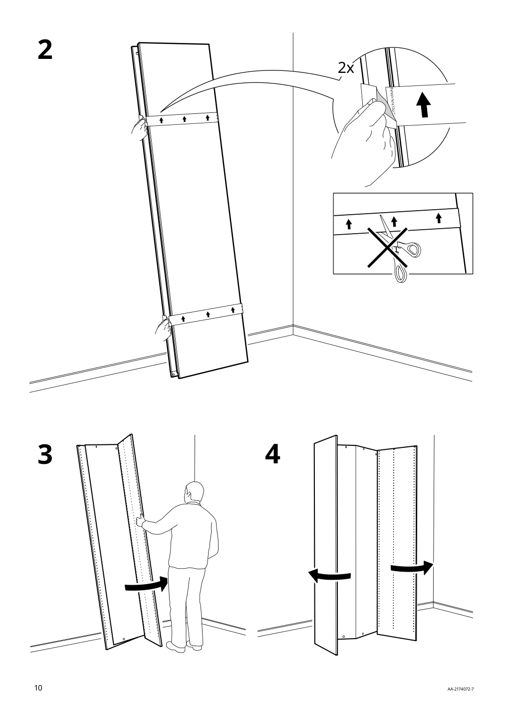 Assembly instructions for IKEA Pax wardrobe frame | Page 10 - IKEA PAX / TYSSEDAL wardrobe combination 995.027.76