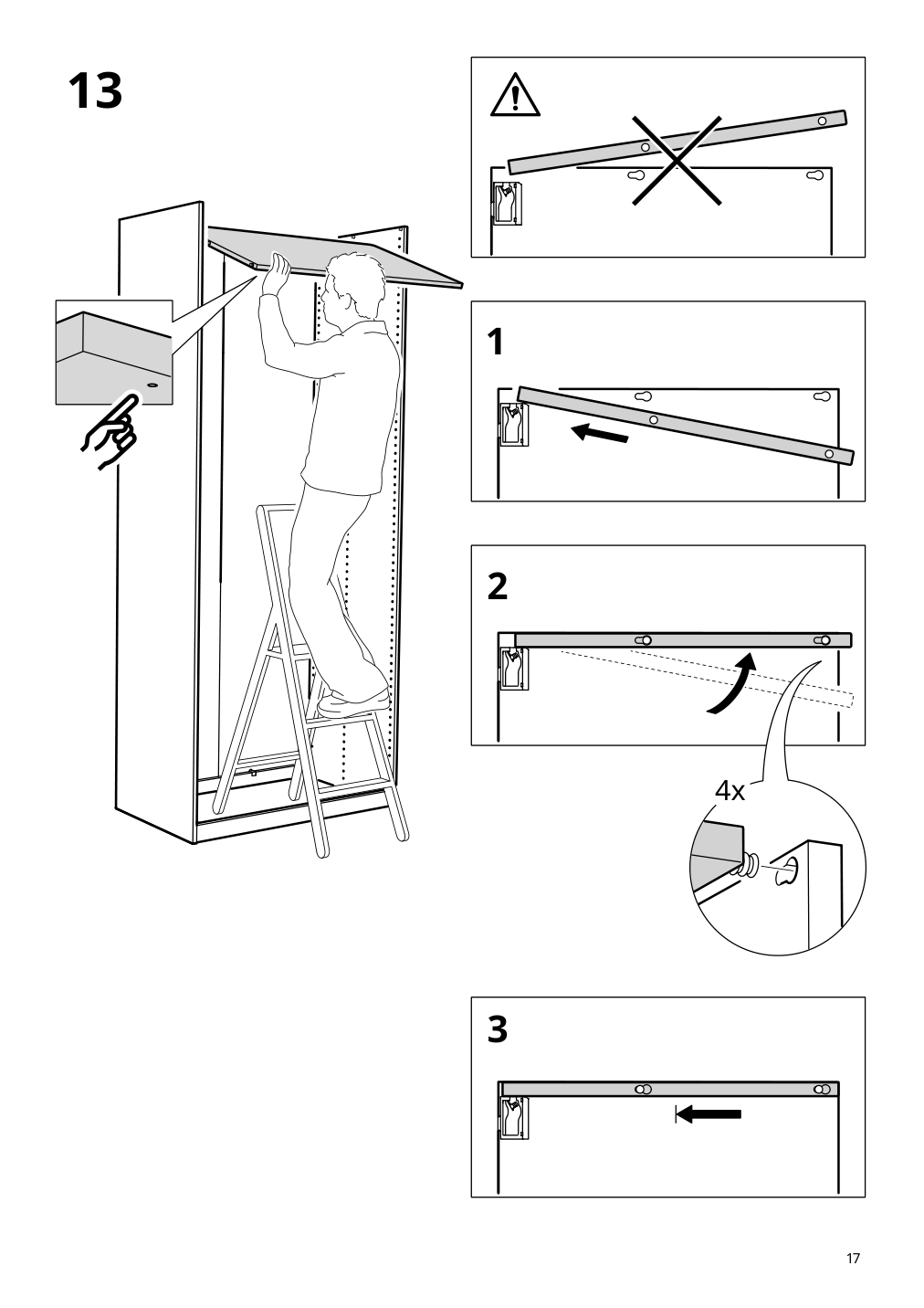 Assembly instructions for IKEA Pax wardrobe frame | Page 17 - IKEA PAX / TYSSEDAL wardrobe combination 995.027.76