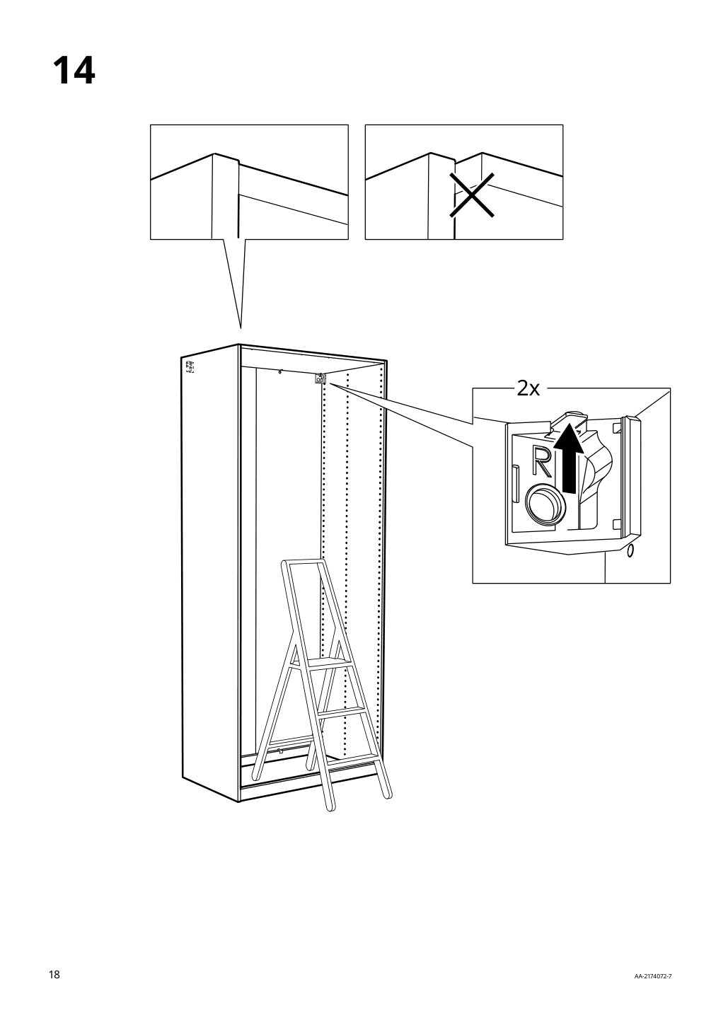 Assembly instructions for IKEA Pax wardrobe frame | Page 18 - IKEA PAX / TYSSEDAL wardrobe combination 995.027.76