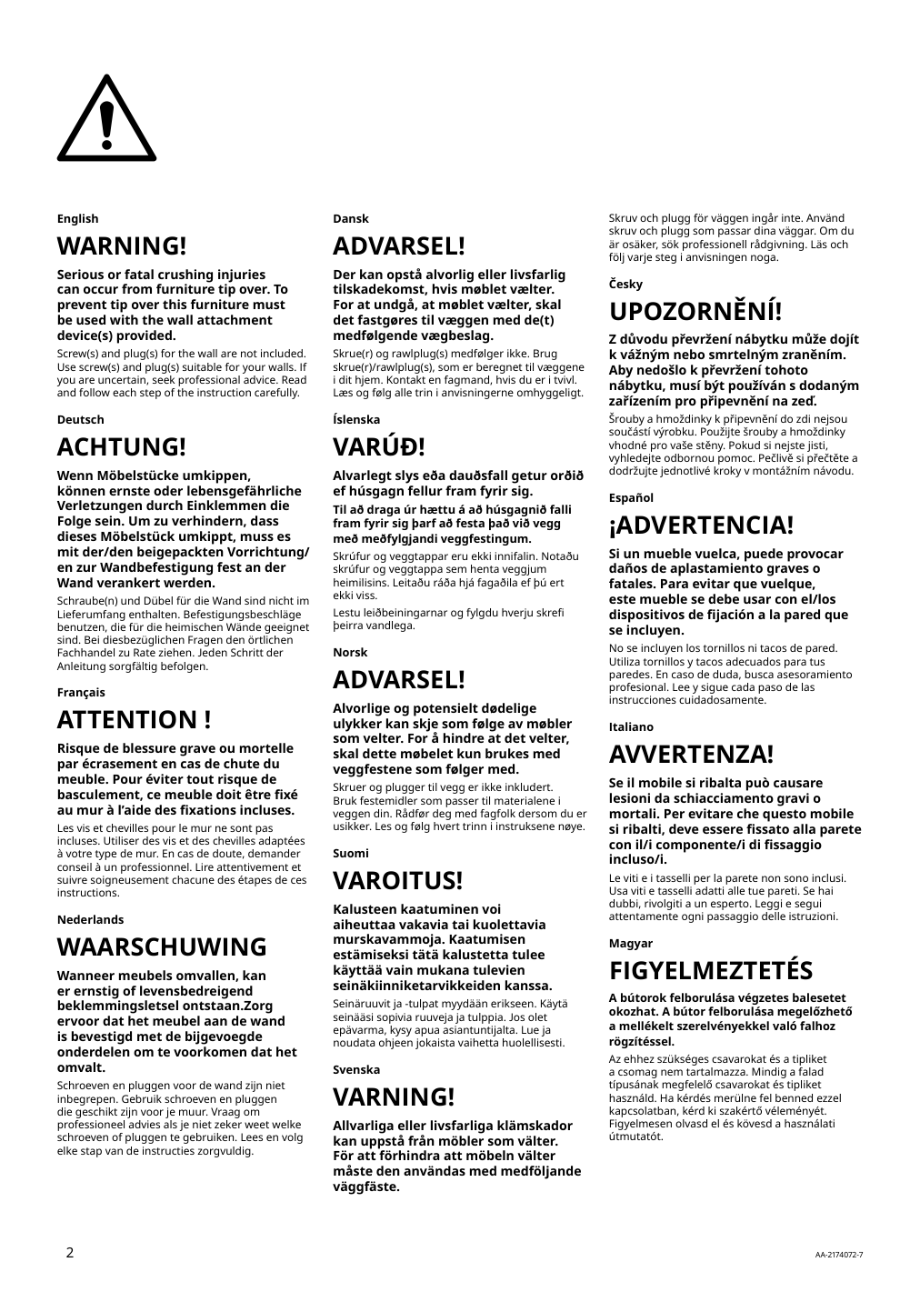 Assembly instructions for IKEA Pax wardrobe frame | Page 2 - IKEA PAX / TYSSEDAL wardrobe combination 995.027.76