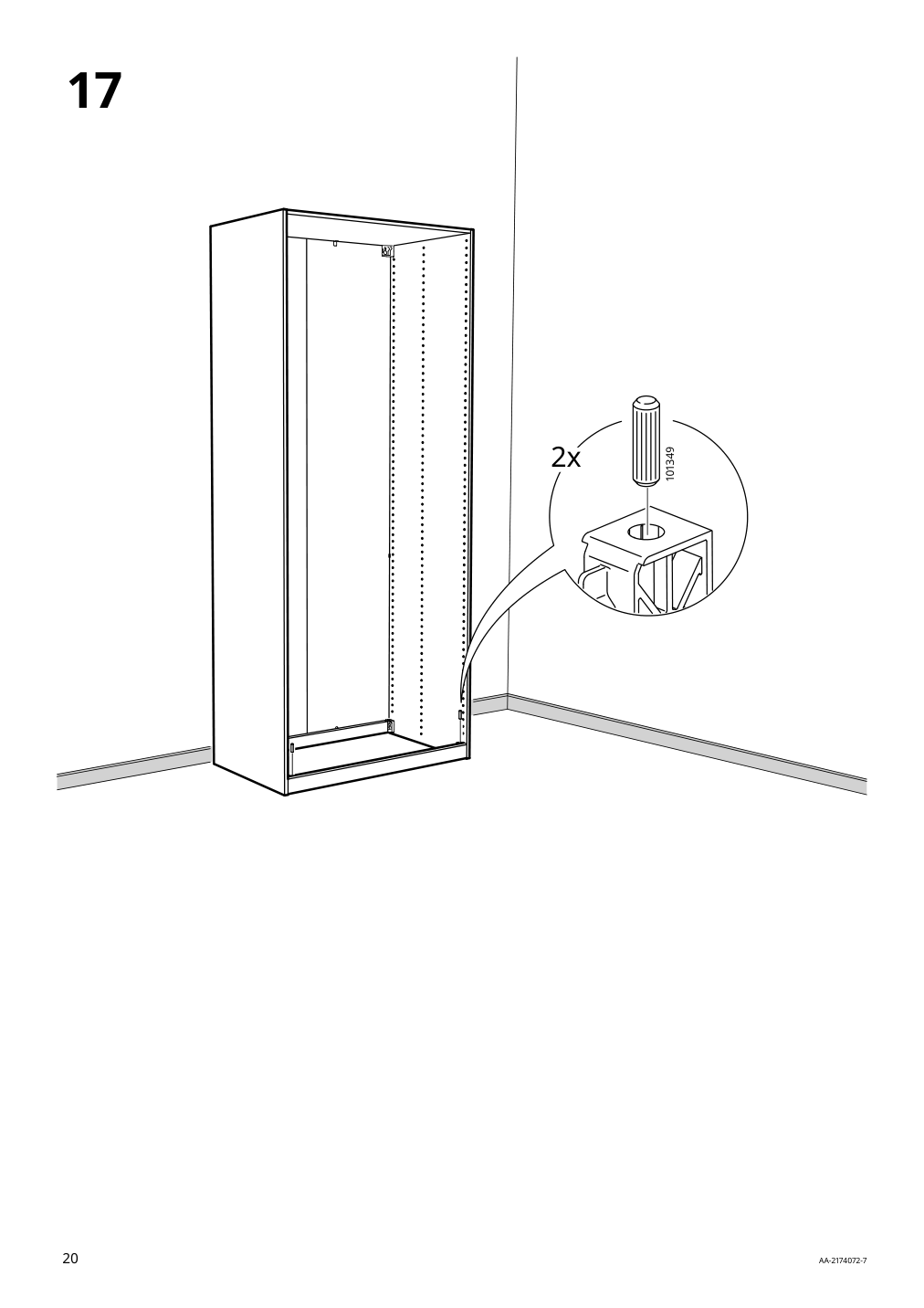 Assembly instructions for IKEA Pax wardrobe frame | Page 20 - IKEA PAX / TYSSEDAL wardrobe combination 995.027.76