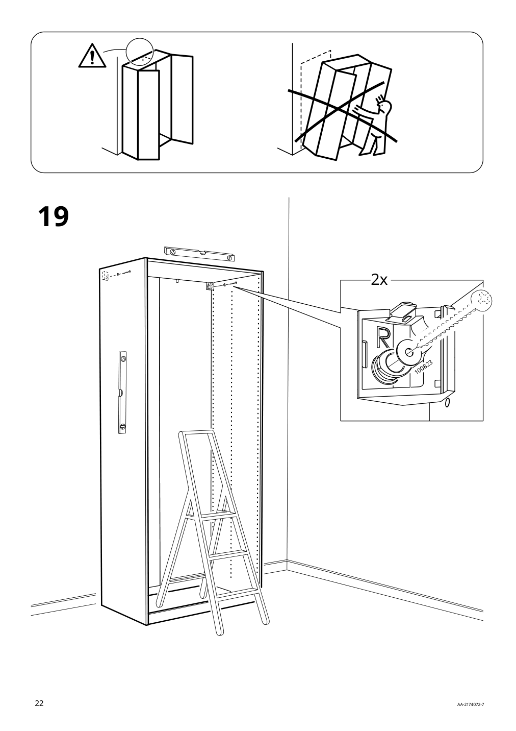 Assembly instructions for IKEA Pax wardrobe frame | Page 22 - IKEA PAX / TYSSEDAL wardrobe combination 995.027.76