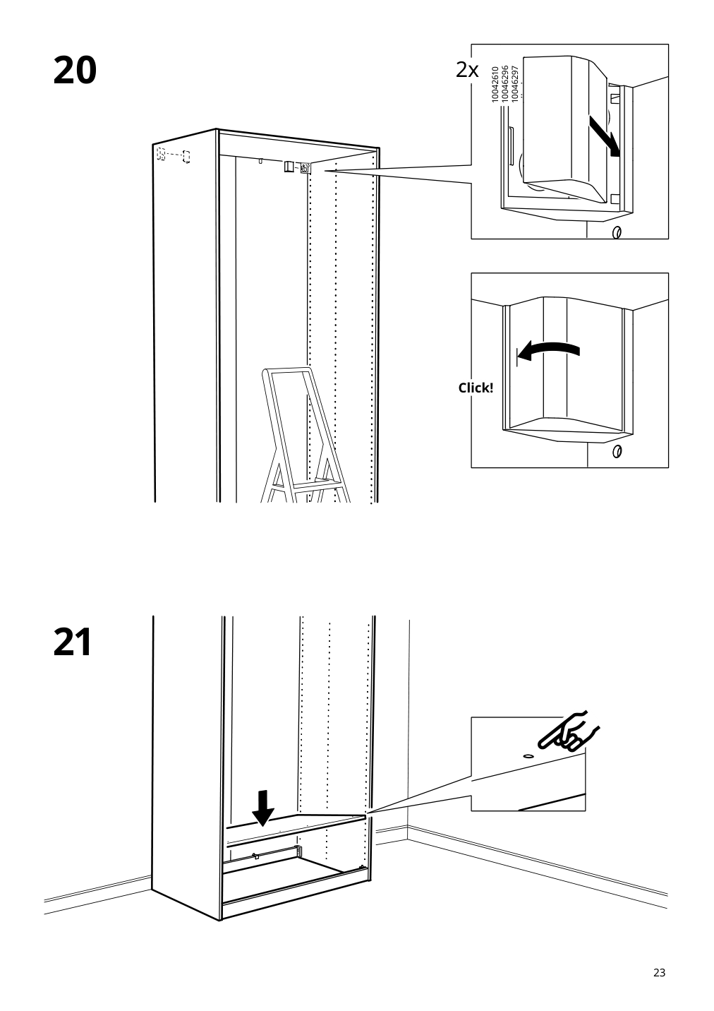 Assembly instructions for IKEA Pax wardrobe frame | Page 23 - IKEA PAX / TYSSEDAL wardrobe combination 995.027.76