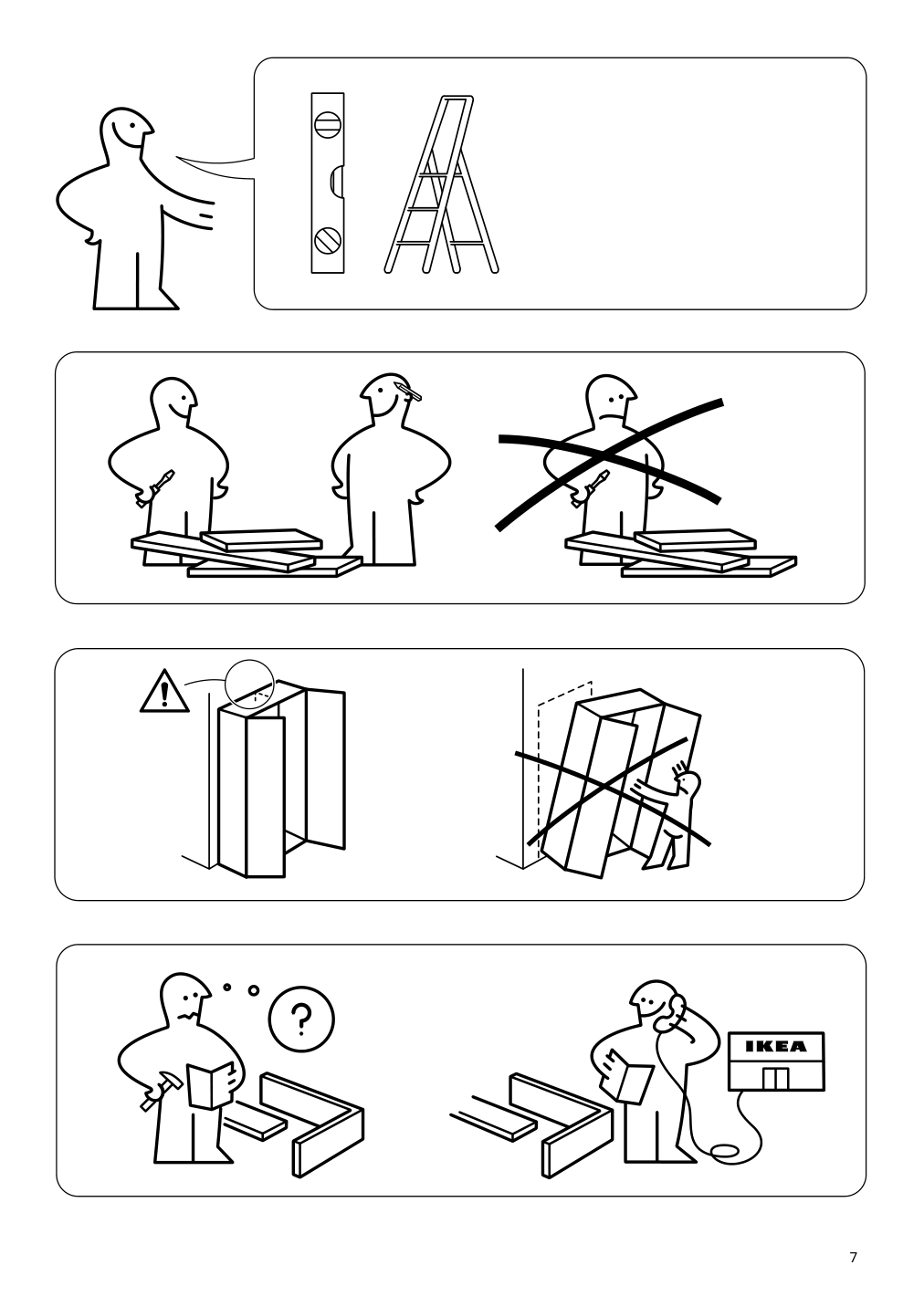 Assembly instructions for IKEA Pax wardrobe frame | Page 7 - IKEA PAX / TYSSEDAL wardrobe combination 995.027.76