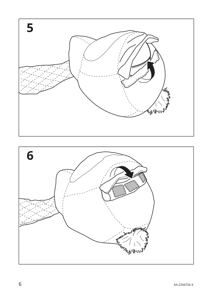 Assembly instructions for IKEA Pekhult soft toy with led nightlight gray rabbit battery operated | Page 6 - IKEA PEKHULT soft toy with LED nightlight 504.700.03