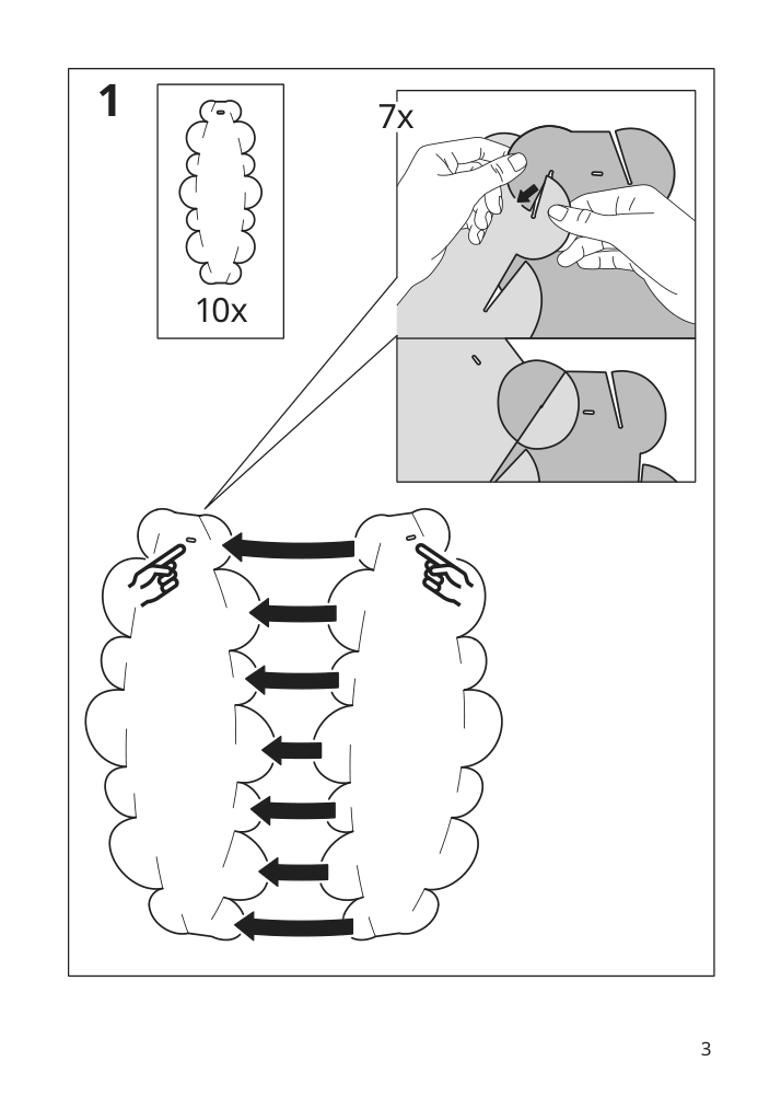 Assembly instructions for IKEA Pektolit pendant lamp shade white | Page 3 - IKEA PEKTOLIT pendant lamp shade 705.477.18