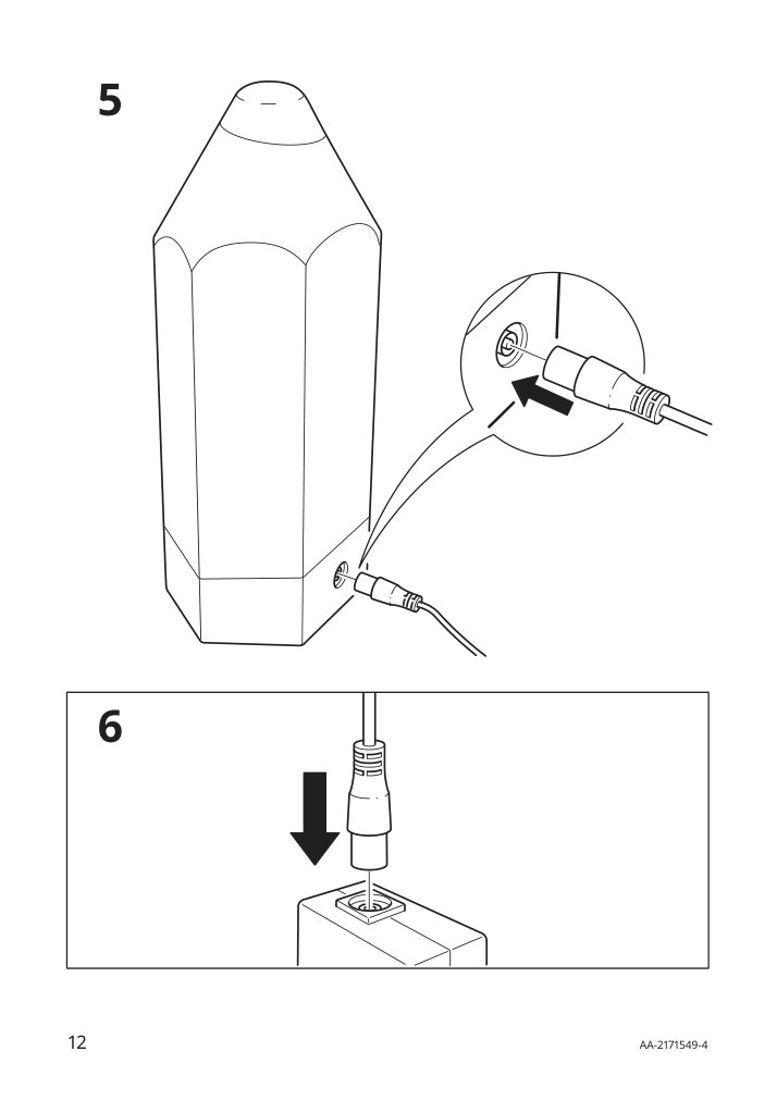 Assembly instructions for IKEA Pelarboj led table lamp multicolor | Page 12 - IKEA PELARBOJ LED table lamp 204.015.15