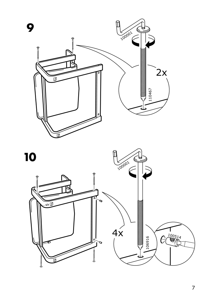 Assembly instructions for IKEA Pello armchair holmby natural | Page 7 - IKEA PELLO armchair 500.784.64