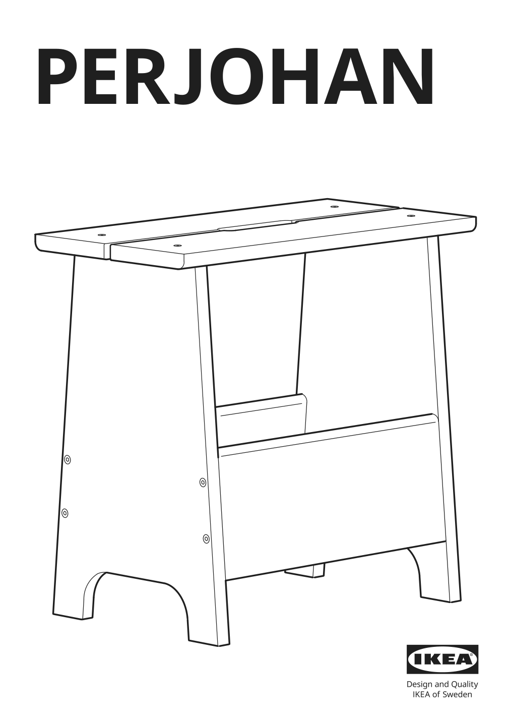 Assembly instructions for IKEA Perjohan stool with storage pine | Page 1 - IKEA PERJOHAN stool with storage 804.853.38