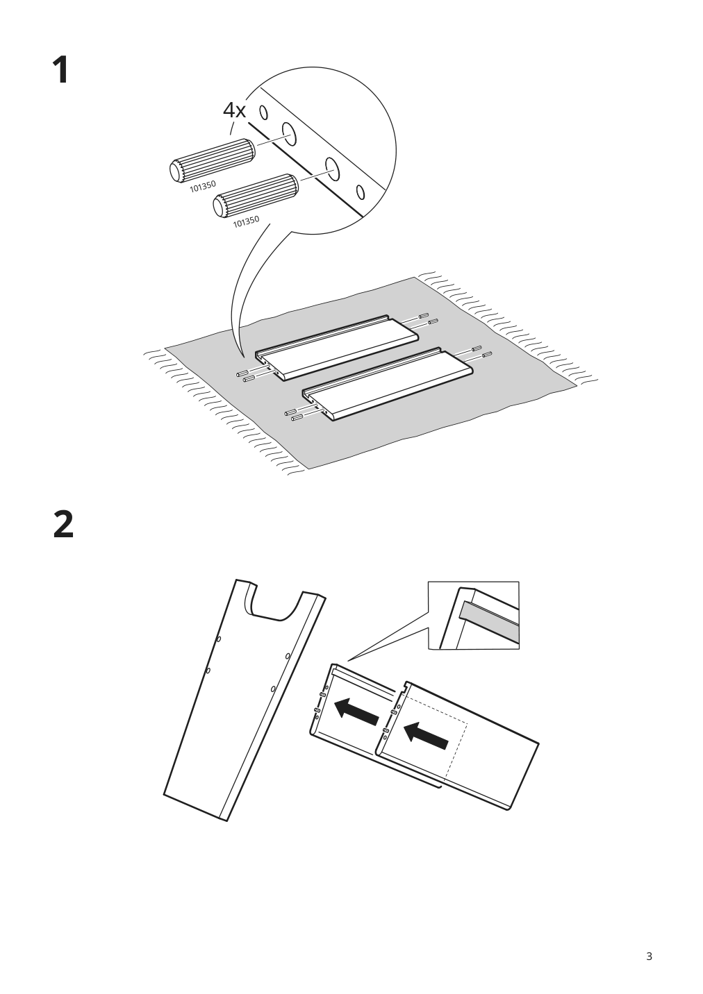 Assembly instructions for IKEA Perjohan stool with storage pine | Page 3 - IKEA PERJOHAN stool with storage 804.853.38