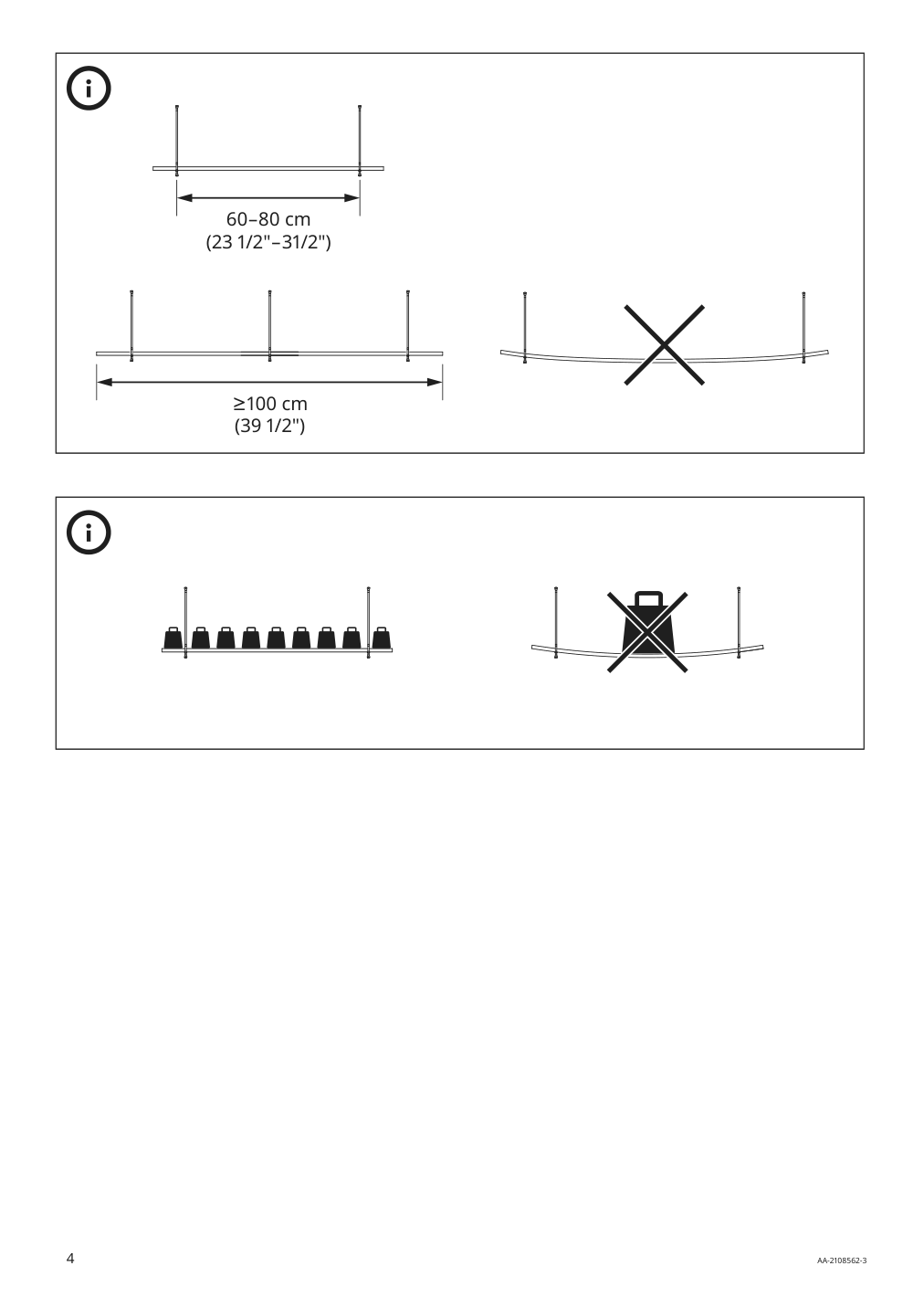 Assembly instructions for IKEA Pershult bracket white | Page 4 - IKEA BILLY / BRIMNES TV storage combination 693.986.20