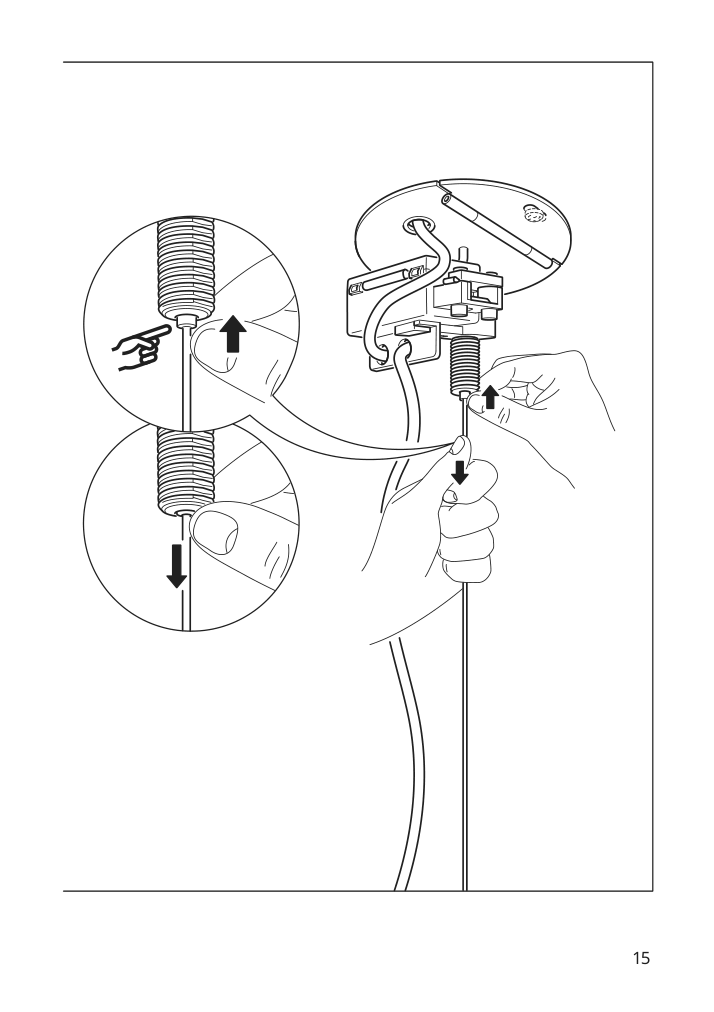 Assembly instructions for IKEA Pilblixt pendant lamp white light green glass gold effect metal | Page 15 - IKEA PILBLIXT pendant lamp 504.998.79