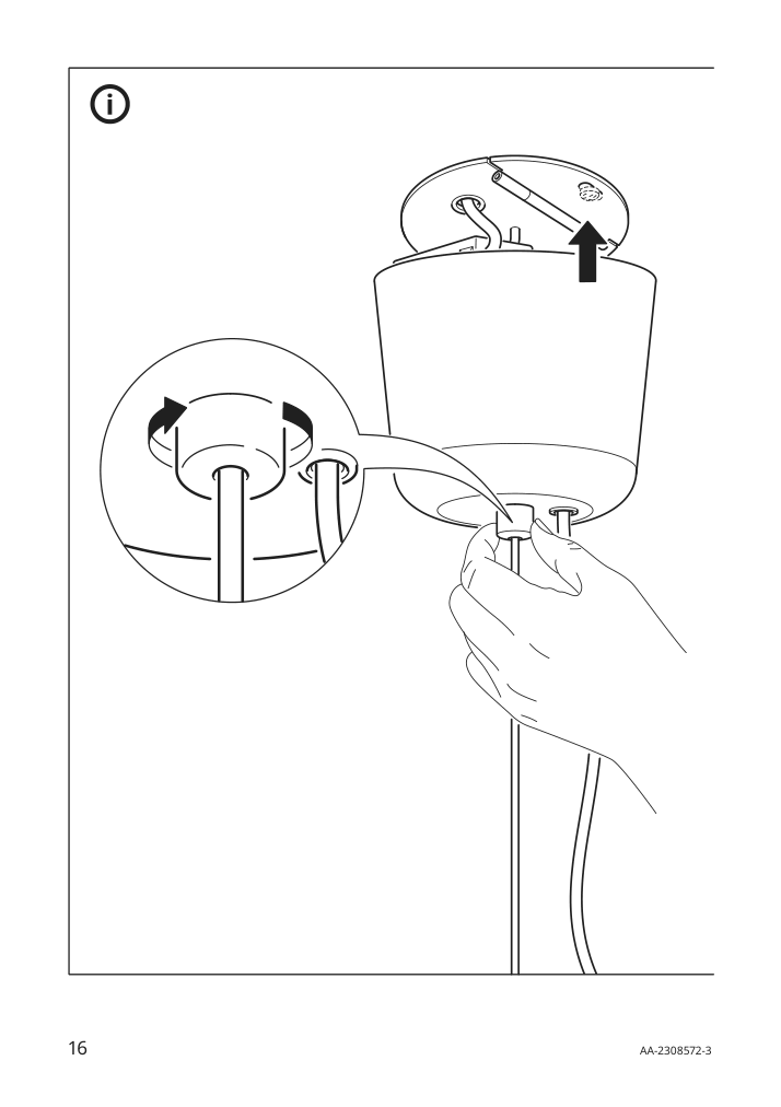 Assembly instructions for IKEA Pilblixt pendant lamp white light green glass gold effect metal | Page 16 - IKEA PILBLIXT pendant lamp 504.998.79