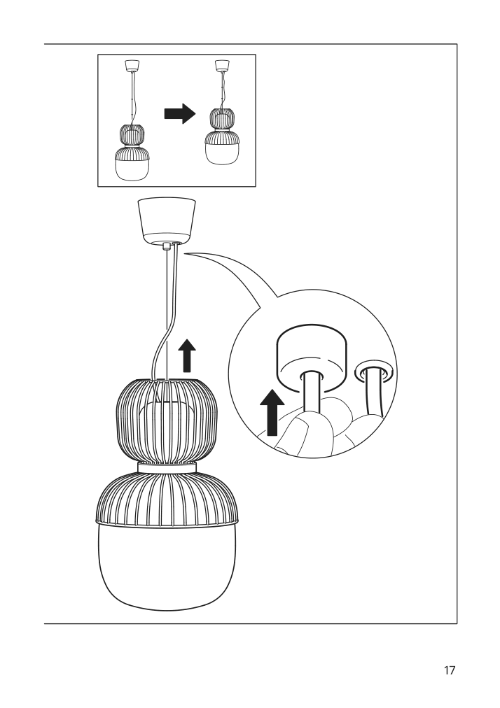 Assembly instructions for IKEA Pilblixt pendant lamp white light green glass gold effect metal | Page 17 - IKEA PILBLIXT pendant lamp 504.998.79