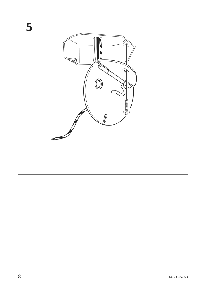 Assembly instructions for IKEA Pilblixt pendant lamp white light green glass gold effect metal | Page 8 - IKEA PILBLIXT pendant lamp 504.998.79