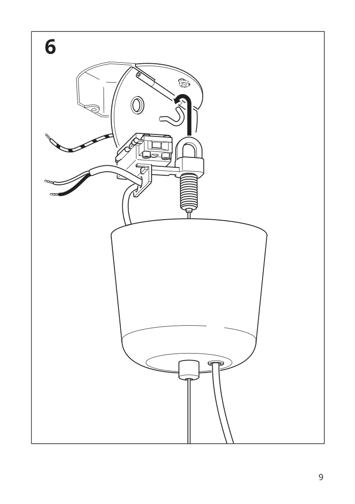 Assembly instructions for IKEA Pilblixt pendant lamp white light green glass gold effect metal | Page 9 - IKEA PILBLIXT pendant lamp 504.998.79