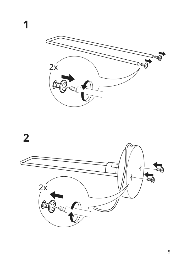 Assembly instructions for IKEA Pilblixt table lamp white light green glass gold effect metal | Page 5 - IKEA PILBLIXT table lamp 704.998.78