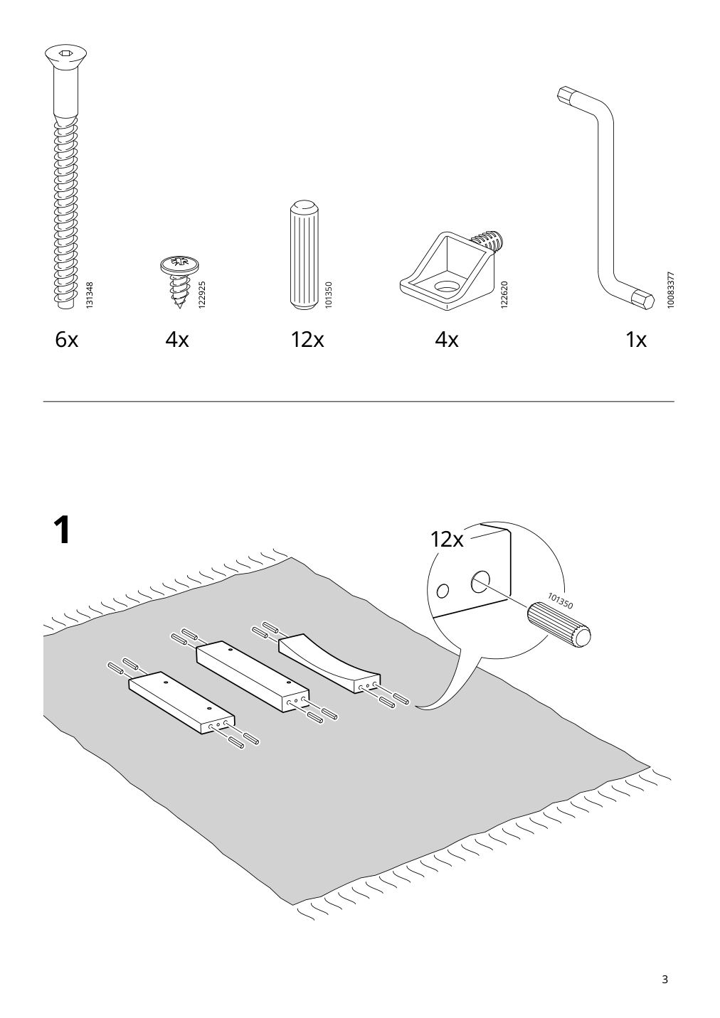 Assembly instructions for IKEA Pinntorp chair light brown stained | Page 3 - IKEA PINNTORP chair 005.294.78