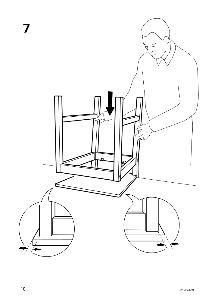 Assembly instructions for IKEA Pinntorp chair light brown stained | Page 10 - IKEA PINNTORP / PINNTORP table and 2 chairs 495.644.46