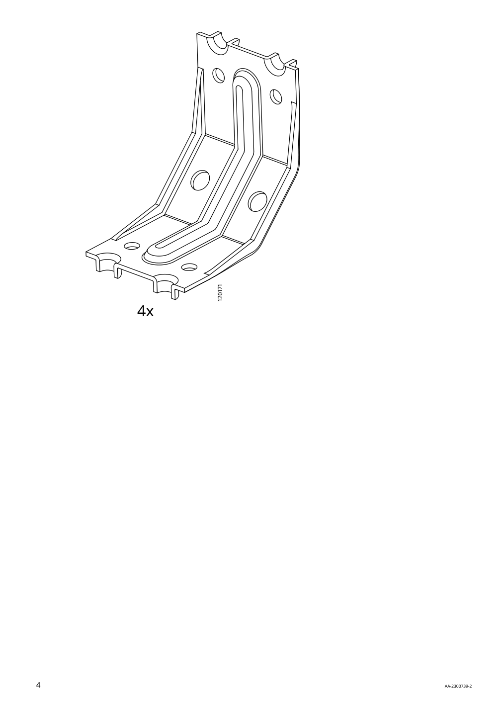 Assembly instructions for IKEA Pinntorp gateleg table light brown stained white stained | Page 4 - IKEA PINNTORP gateleg table 705.294.65