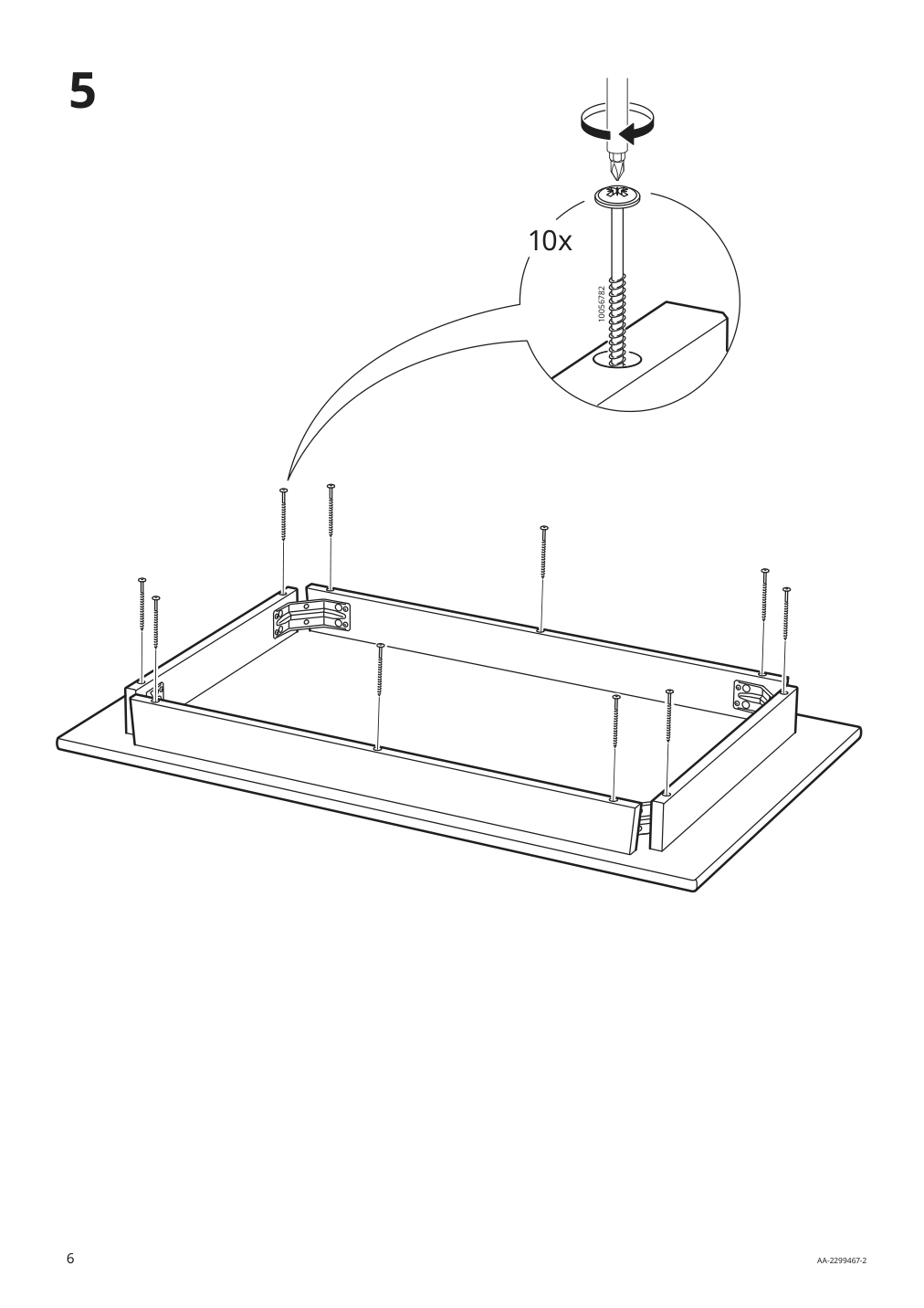 Assembly instructions for IKEA Pinntorp table light brown stained white stained | Page 6 - IKEA PINNTORP / PINNTORP table and 4 chairs 895.644.49