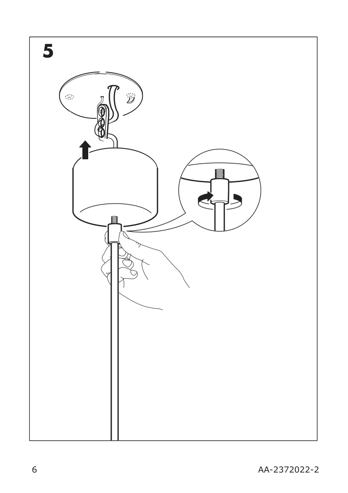 Assembly instructions for IKEA Plattlaens pendant lamp brass color | Page 6 - IKEA PLATTLÄNS pendant lamp 605.182.50