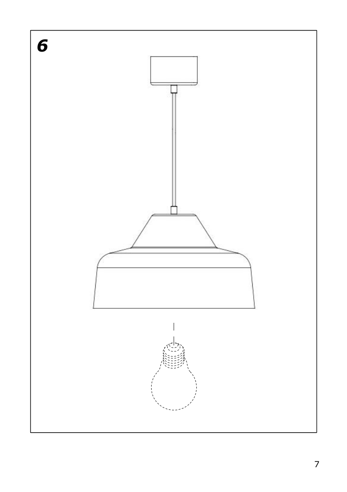 Assembly instructions for IKEA Plattlaens pendant lamp brass color | Page 7 - IKEA PLATTLÄNS pendant lamp 605.182.50