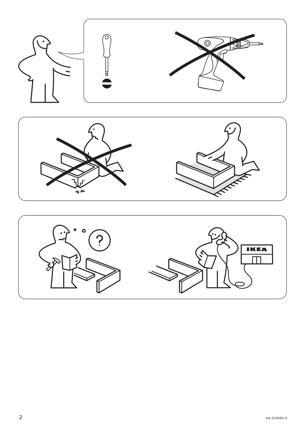 Assembly instructions for IKEA Poaeng armchair frame birch veneer | Page 2 - IKEA POÄNG armchair 491.978.06