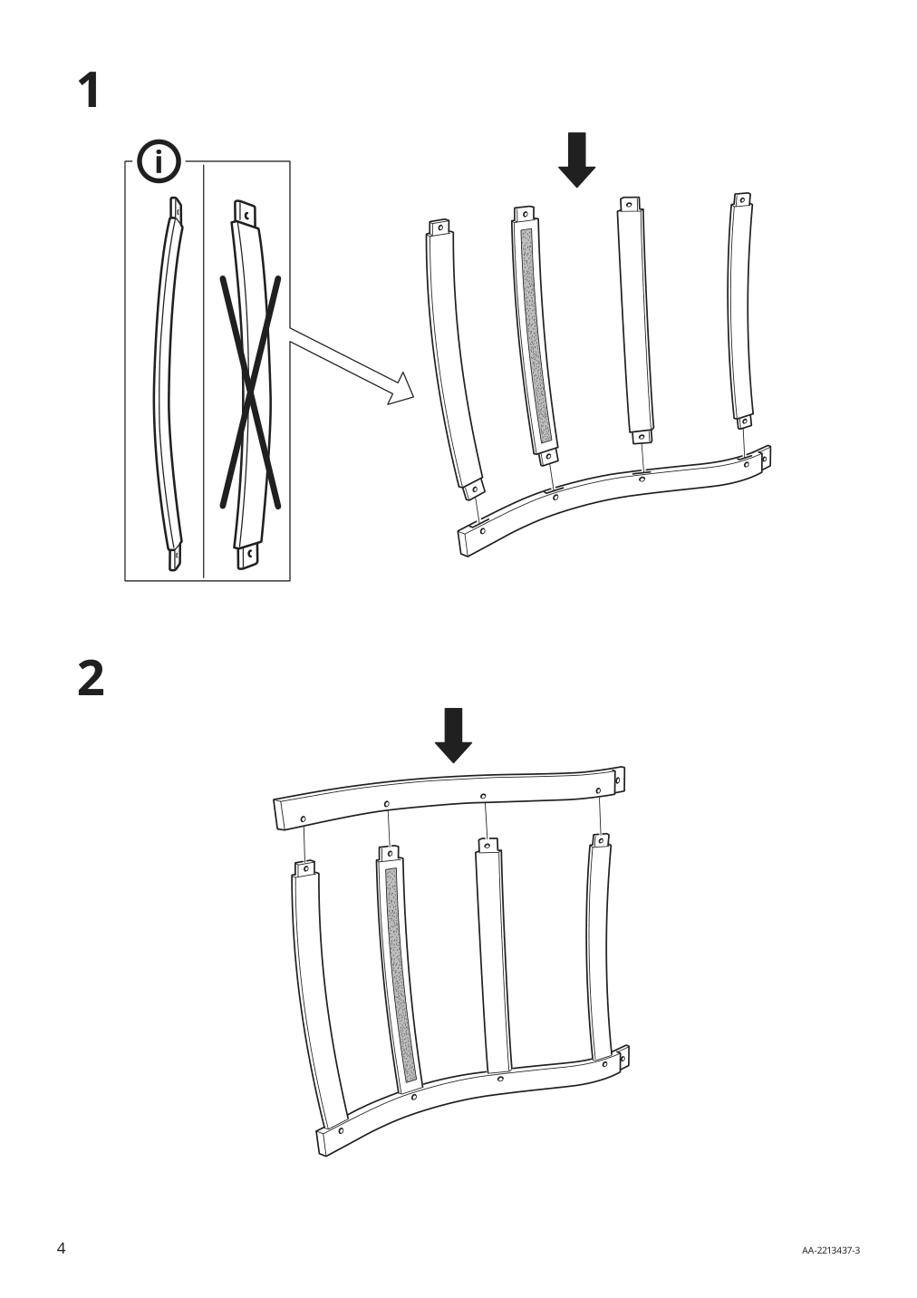 Assembly instructions for IKEA Poaeng rocking chair frame birch veneer | Page 4 - IKEA POÄNG rocking chair 593.958.44