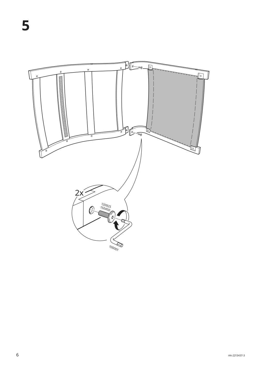 Assembly instructions for IKEA Poaeng rocking chair frame birch veneer | Page 6 - IKEA POÄNG rocking chair 593.958.44