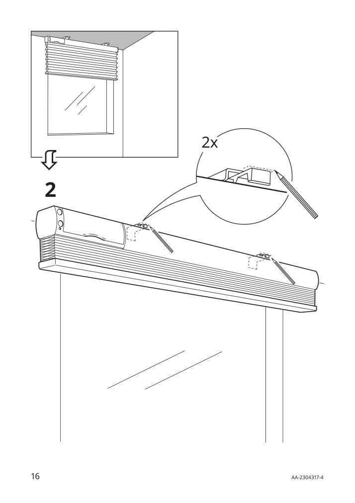 Assembly instructions for IKEA Praktlysing cellular blind smart wireless battery operated white | Page 16 - IKEA PRAKTLYSING cellular blind 405.142.48