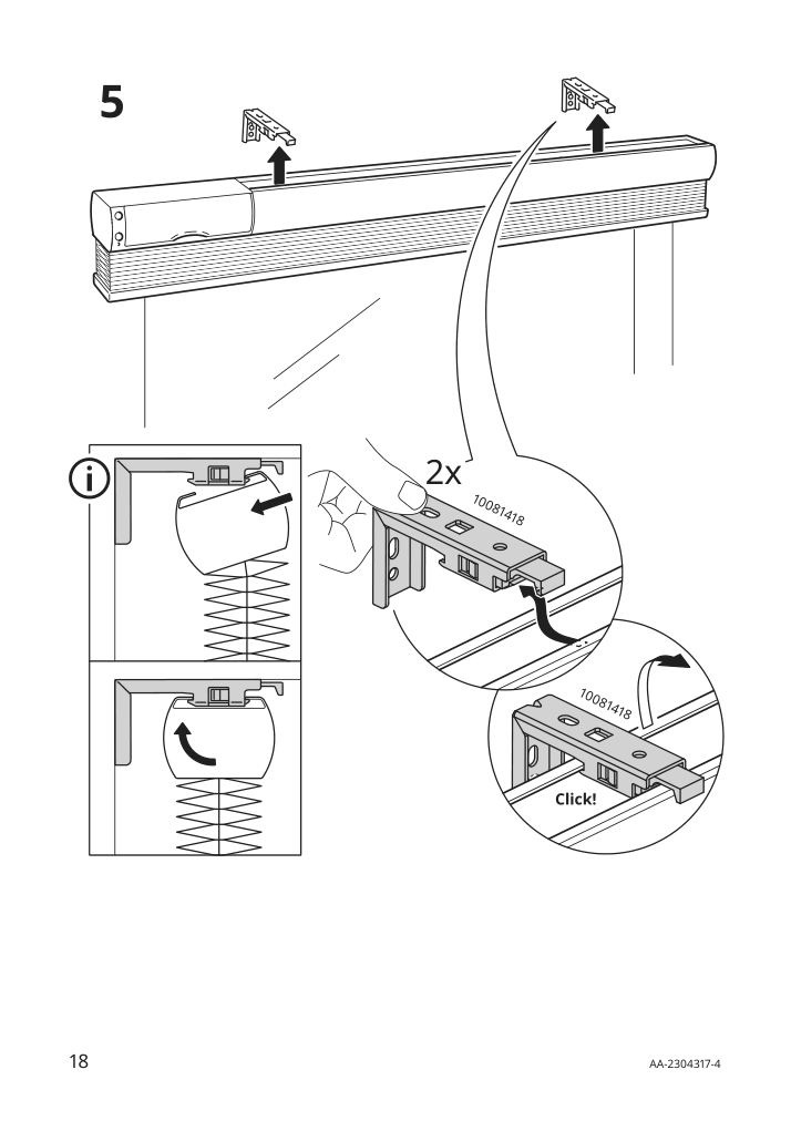 Assembly instructions for IKEA Praktlysing cellular blind smart wireless battery operated white | Page 18 - IKEA PRAKTLYSING cellular blind 405.142.48