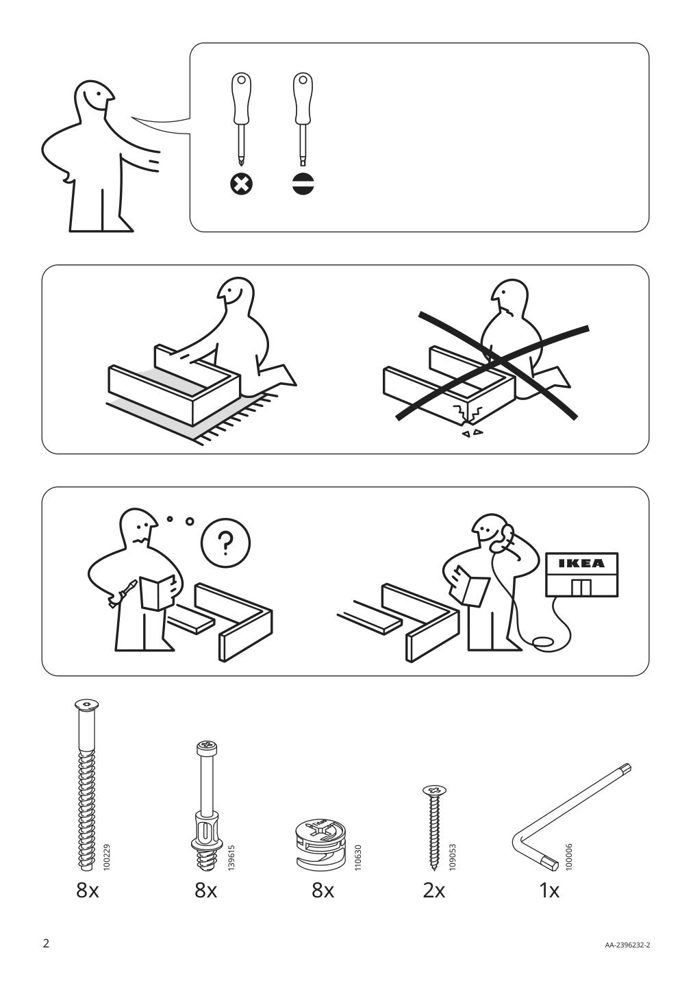 Assembly instructions for IKEA Primaerskog plant stand | Page 2 - IKEA PRIMÄRSKOG plant stand 205.550.94