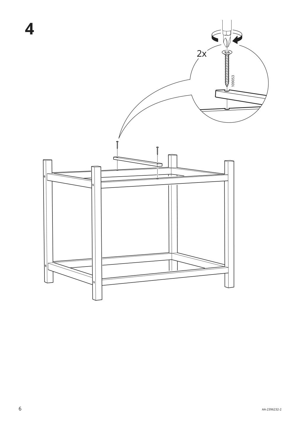 Assembly instructions for IKEA Primaerskog plant stand | Page 6 - IKEA PRIMÄRSKOG plant stand 205.550.94