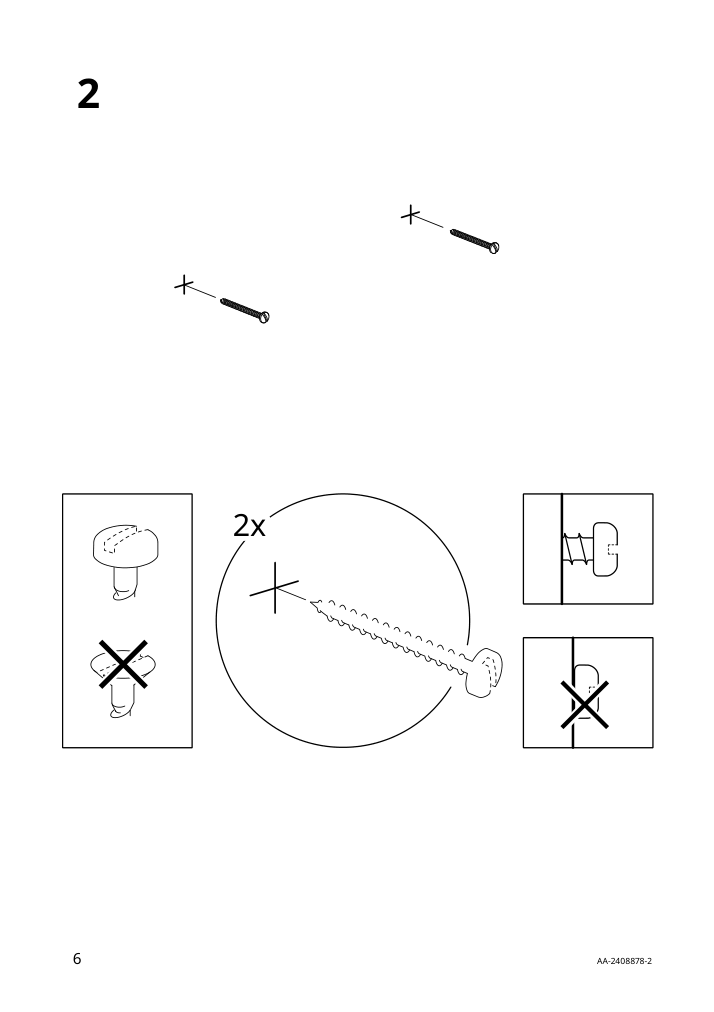 Assembly instructions for IKEA Prunkhallon mirror blue | Page 6 - IKEA PRUNKHALLON mirror 205.750.06