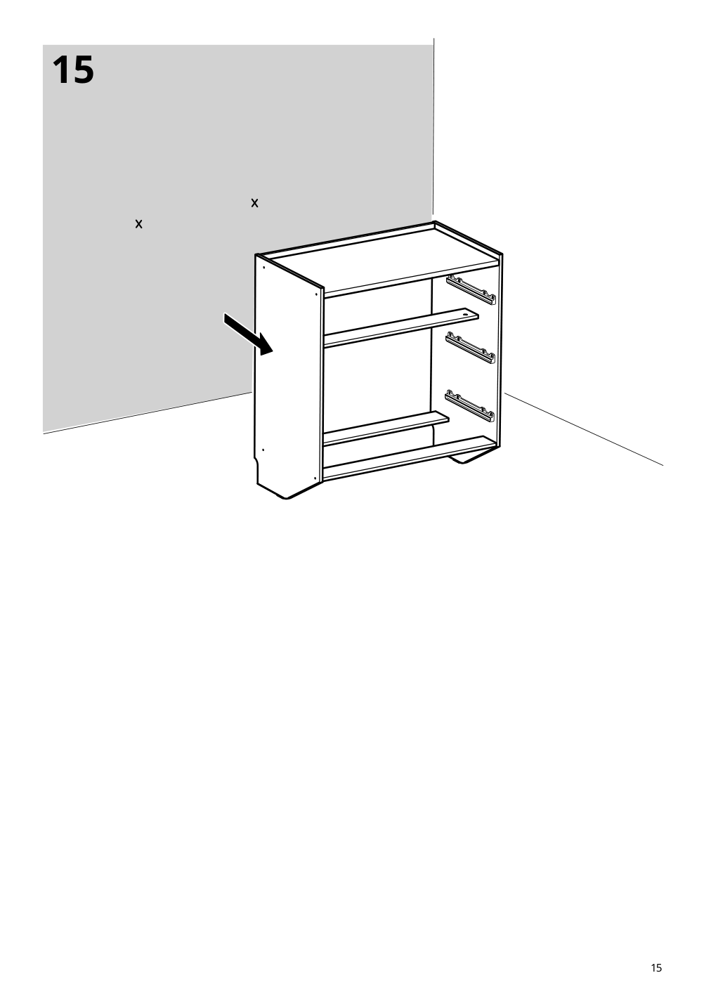 Assembly instructions for IKEA Racknaes 3 drawer chest white | Page 15 - IKEA RACKNÄS 3-drawer chest 105.945.24