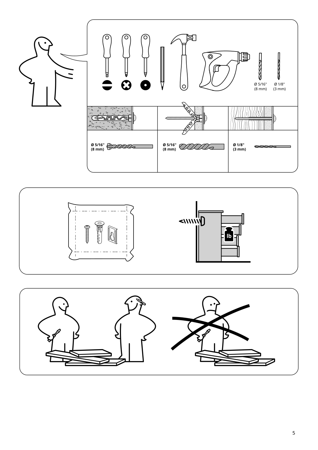 Assembly instructions for IKEA Racknaes 3 drawer chest white | Page 5 - IKEA RACKNÄS 3-drawer chest 105.945.24