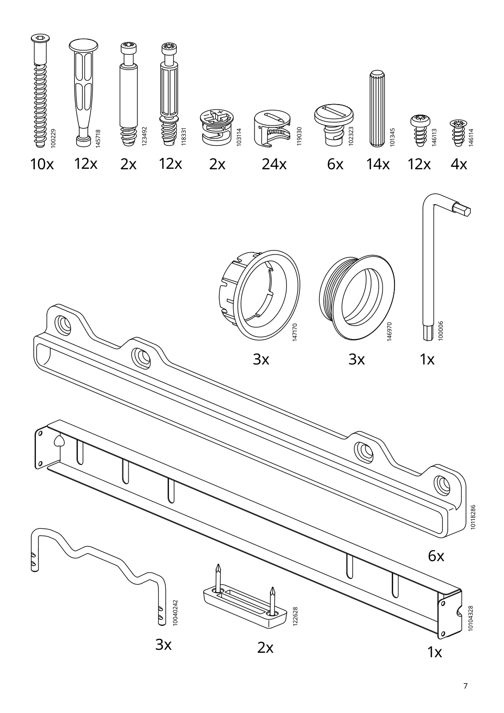 Assembly instructions for IKEA Racknaes 3 drawer chest white | Page 7 - IKEA RACKNÄS 3-drawer chest 105.945.24