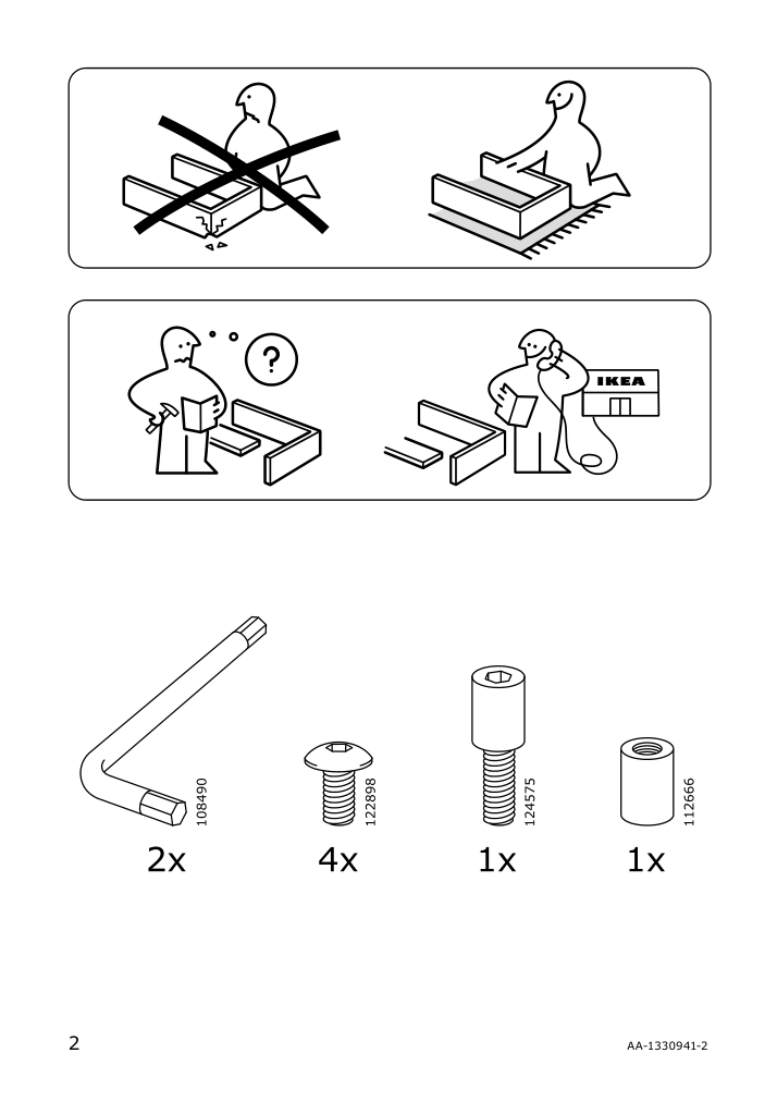 Assembly instructions for IKEA Radviken armchair dark brown black | Page 2 - IKEA RÅDVIKEN armchair 502.954.72