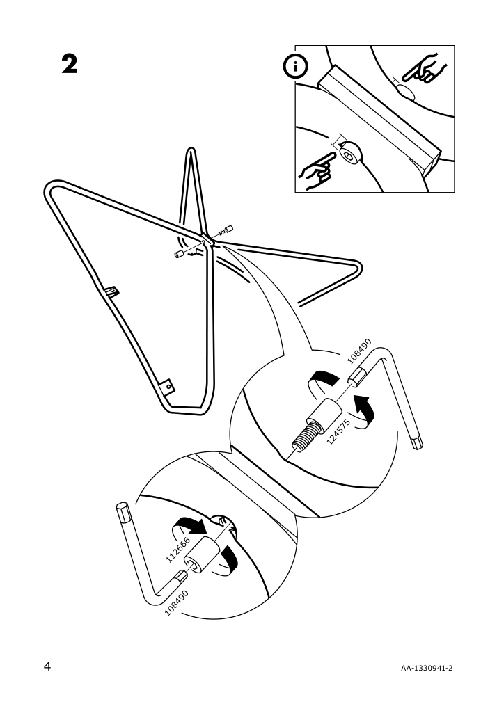 Assembly instructions for IKEA Radviken armchair dark brown black | Page 4 - IKEA RÅDVIKEN armchair 502.954.72