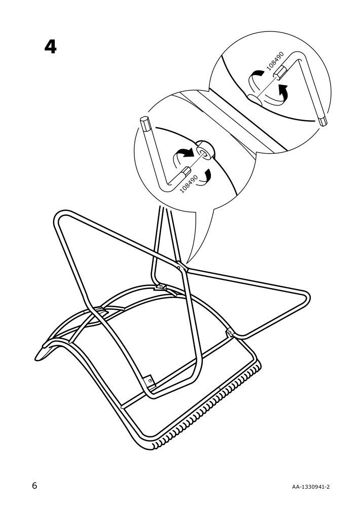 Assembly instructions for IKEA Radviken armchair dark brown black | Page 6 - IKEA RÅDVIKEN armchair 502.954.72