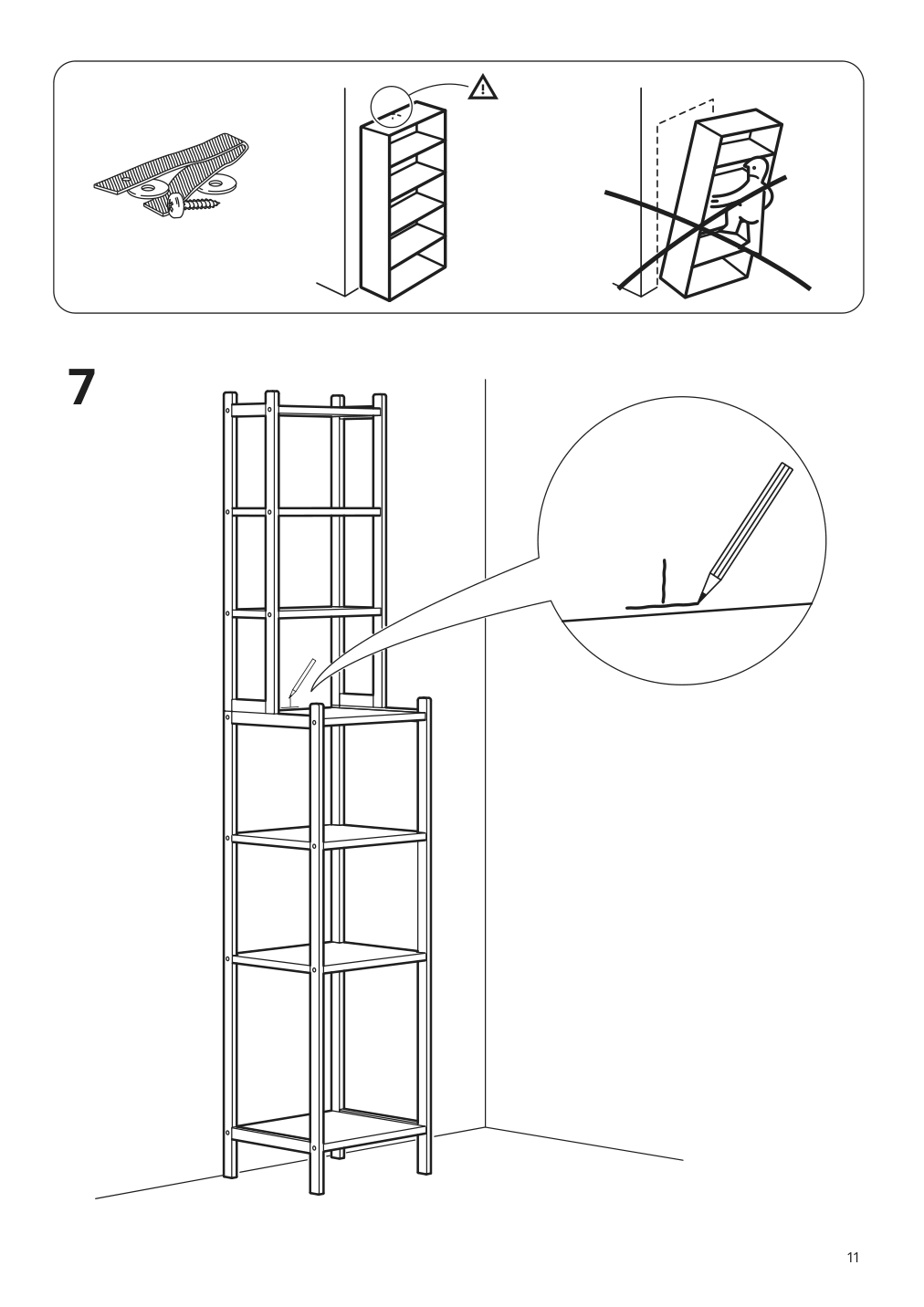 Assembly instructions for IKEA Ragrund shelf unit bamboo | Page 11 - IKEA RÅGRUND shelf unit 302.530.67