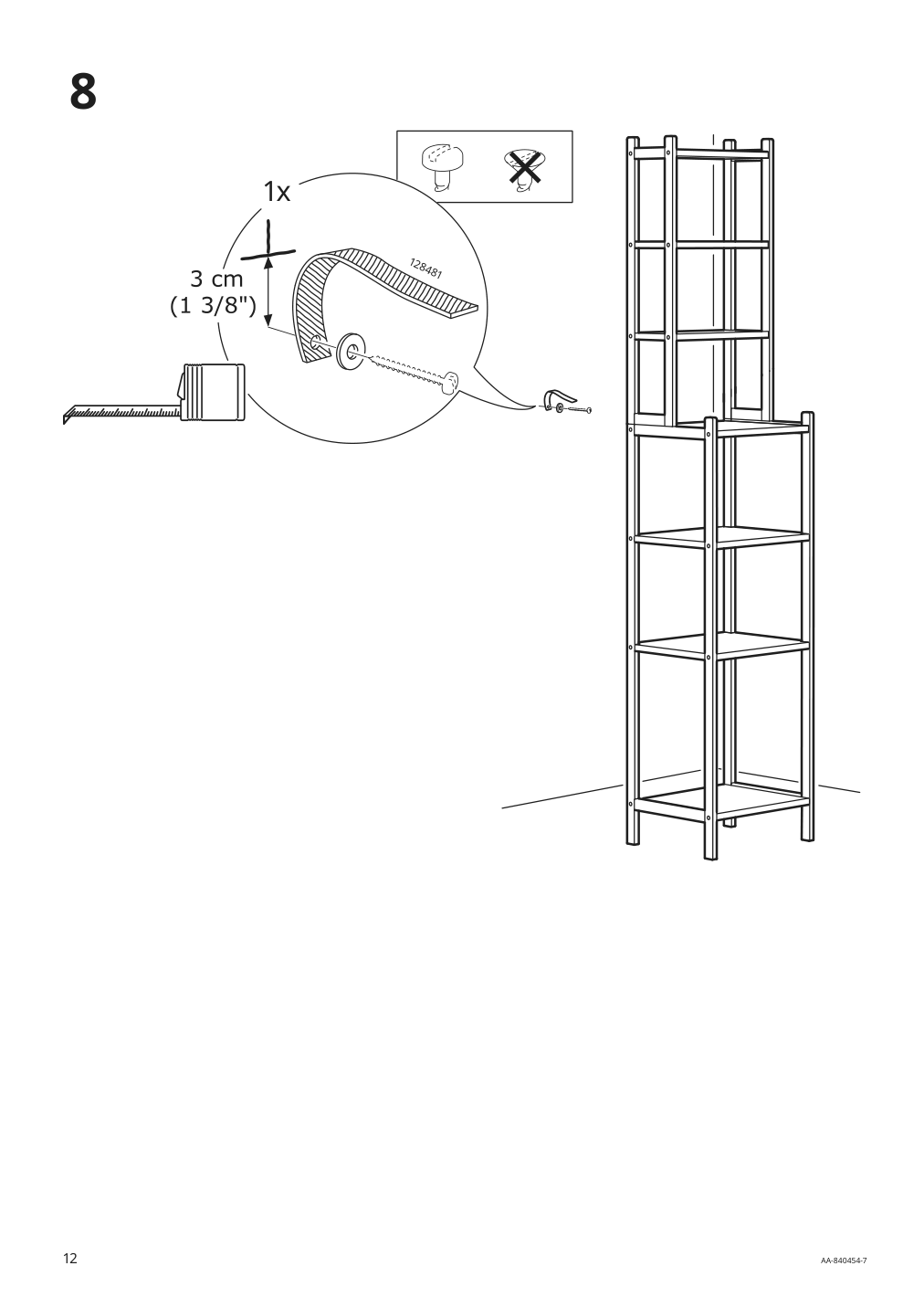 Assembly instructions for IKEA Ragrund shelf unit bamboo | Page 12 - IKEA RÅGRUND shelf unit 302.530.67