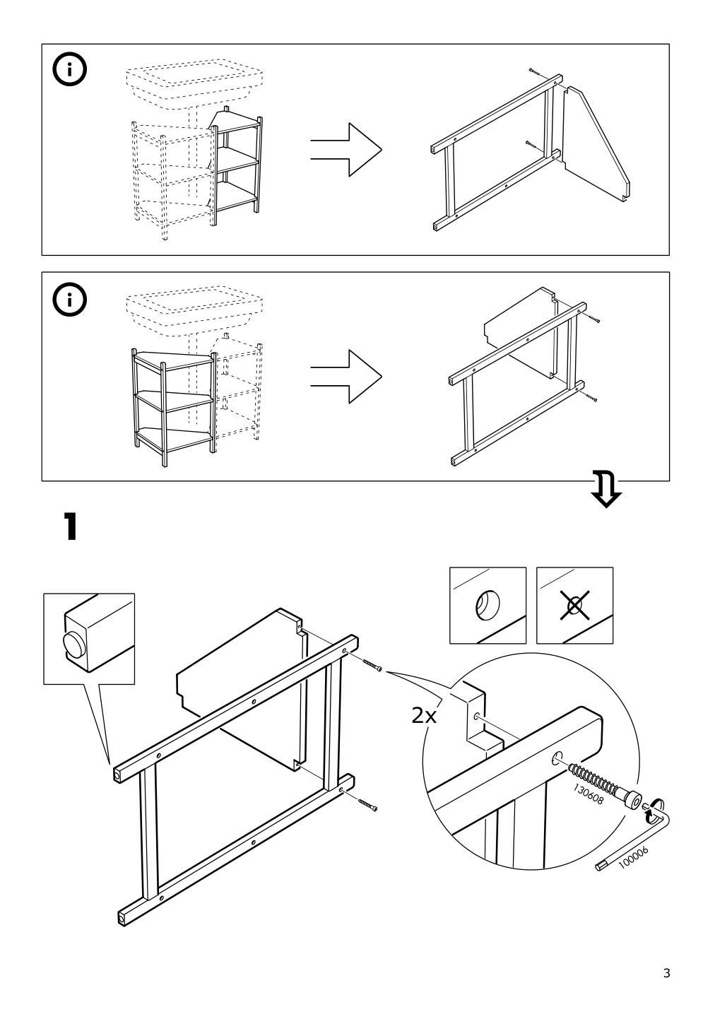 Assembly instructions for IKEA Ragrund sink shelf corner shelf bamboo | Page 3 - IKEA RÅGRUND / BJÖRKÅN sink shelf/corner shelf 394.835.54