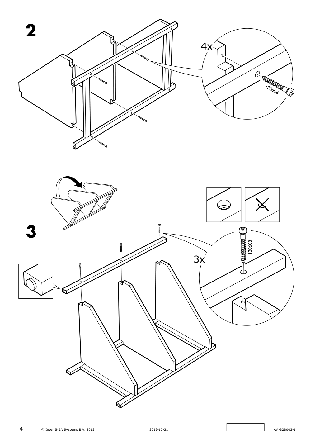 Assembly instructions for IKEA Ragrund sink shelf corner shelf bamboo | Page 4 - IKEA RÅGRUND / BJÖRKÅN sink shelf/corner shelf 394.835.54