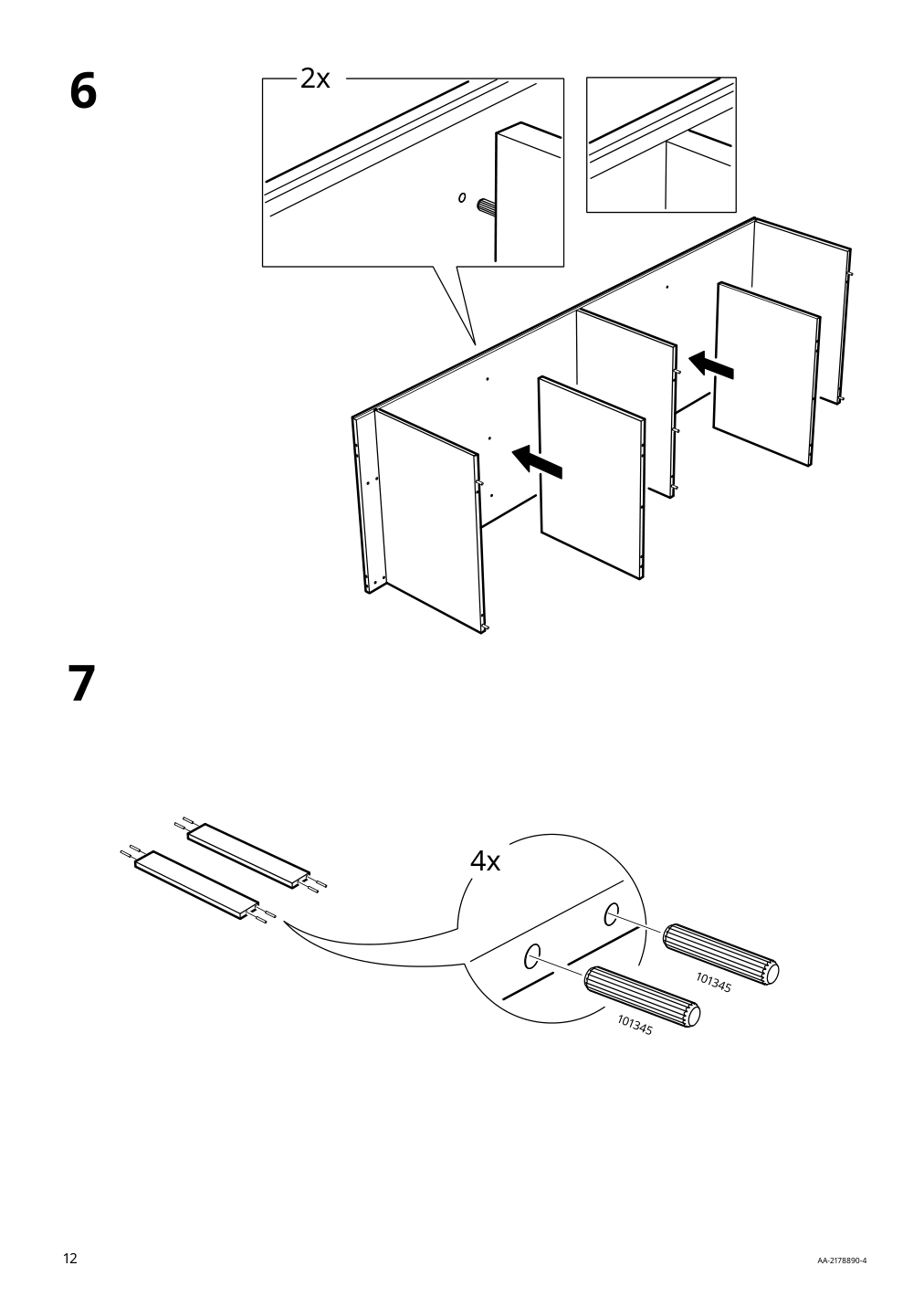 Assembly instructions for IKEA Rakkestad open wardrobe black brown | Page 12 - IKEA RAKKESTAD open wardrobe 804.537.47