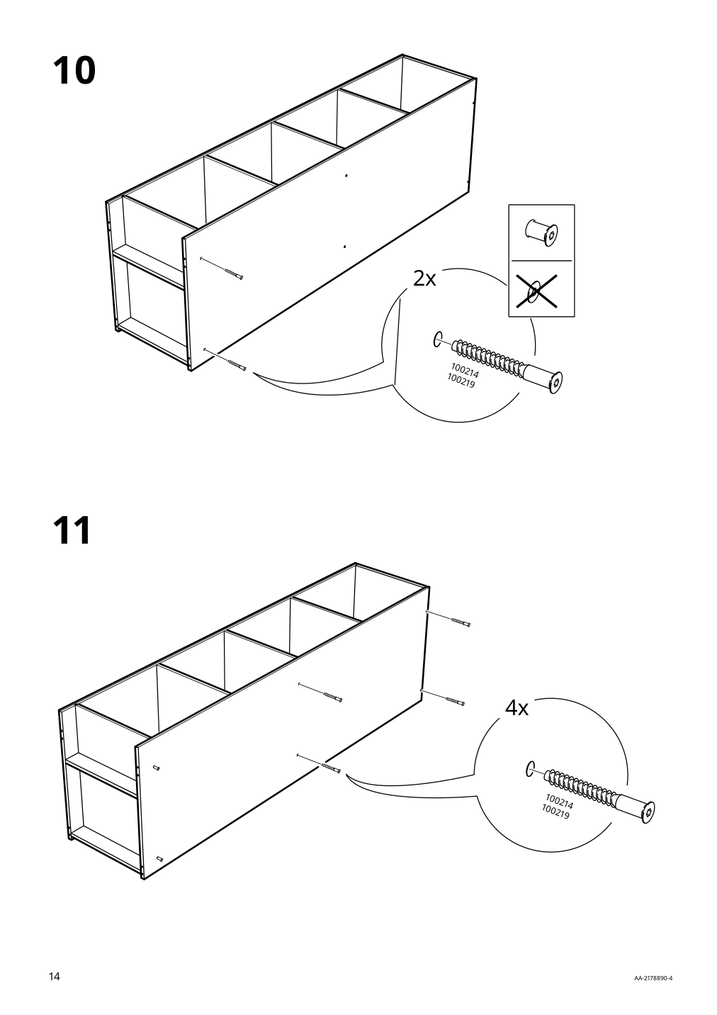 Assembly instructions for IKEA Rakkestad open wardrobe black brown | Page 14 - IKEA RAKKESTAD open wardrobe 804.537.47